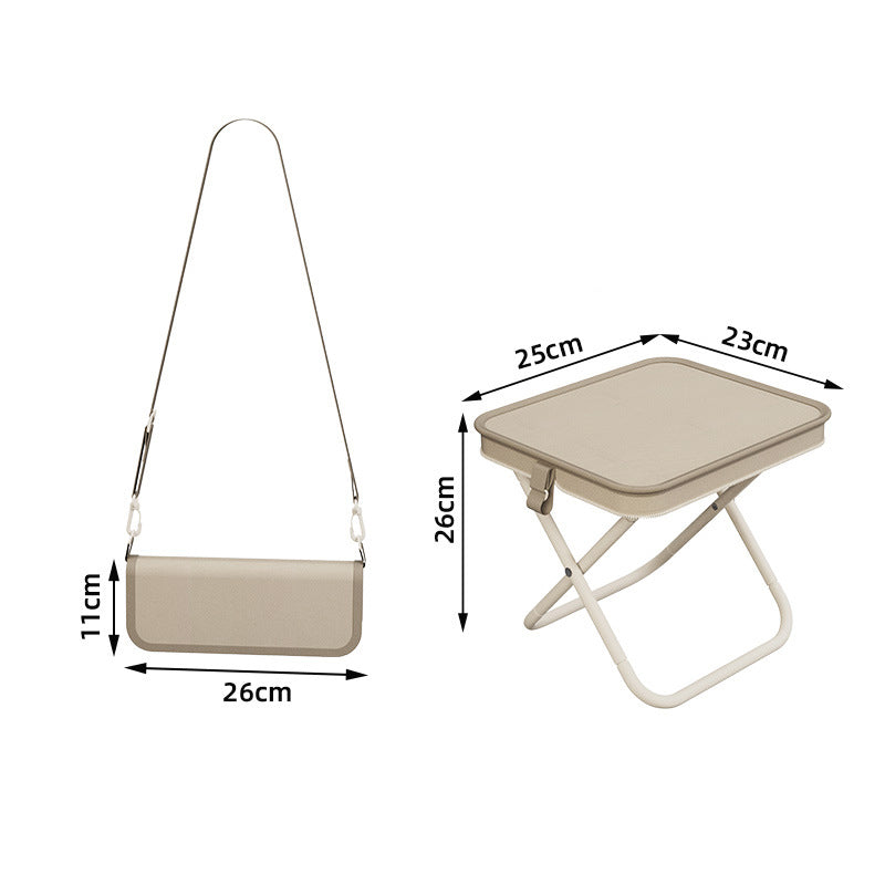 Portable Folding Stool with Handbag Design