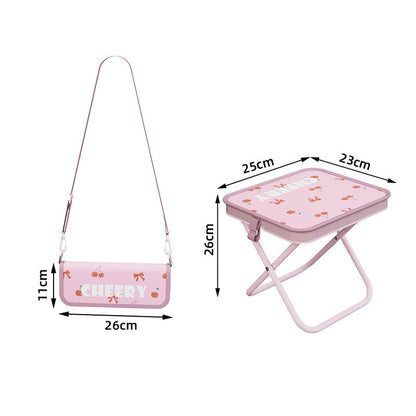 Portable Folding Stool with Handbag Design