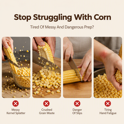 🌽🔥50% OFF! Portable Manual Corn Stripper Tool for Kitchen and Outdoors – Strip Fresh Kernels in Seconds, No Electricity Needed! 🏕️✨