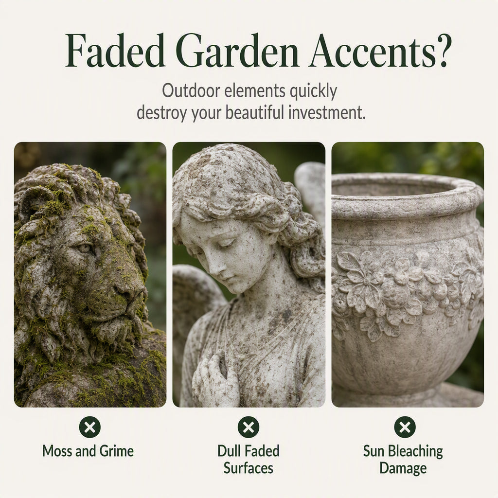 Outdoor Garden Sculpture Color Enhancing and Cleaning Wipes 40-Count