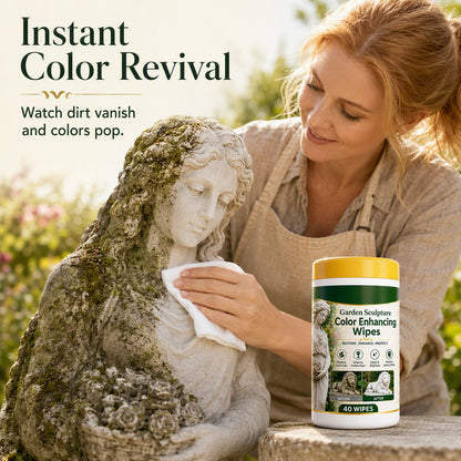 Outdoor Garden Sculpture Color Enhancing and Cleaning Wipes 40-Count