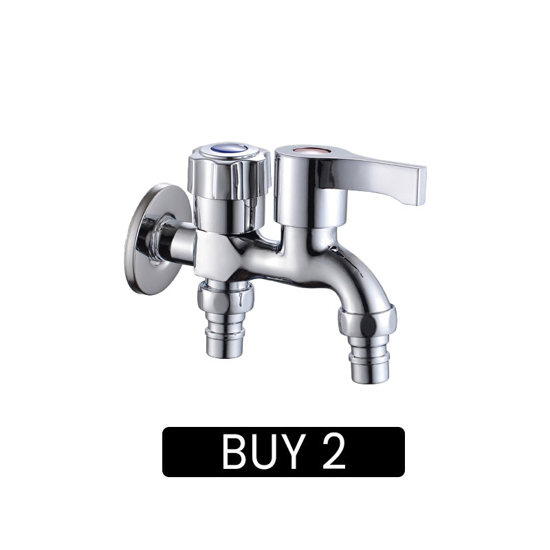 Dual-Outlet Washing Machine Faucet