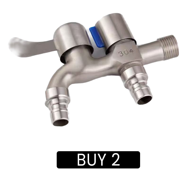 Dual-Outlet Washing Machine Faucet