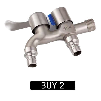 Dual-Outlet Washing Machine Faucet