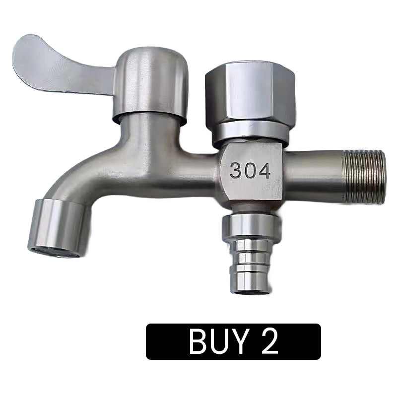 Dual-Outlet Washing Machine Faucet