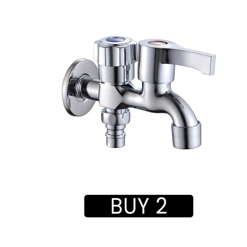 Dual-Outlet Washing Machine Faucet