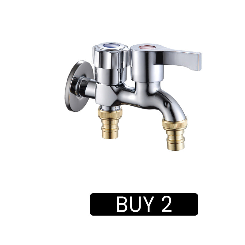 Dual-Outlet Washing Machine Faucet