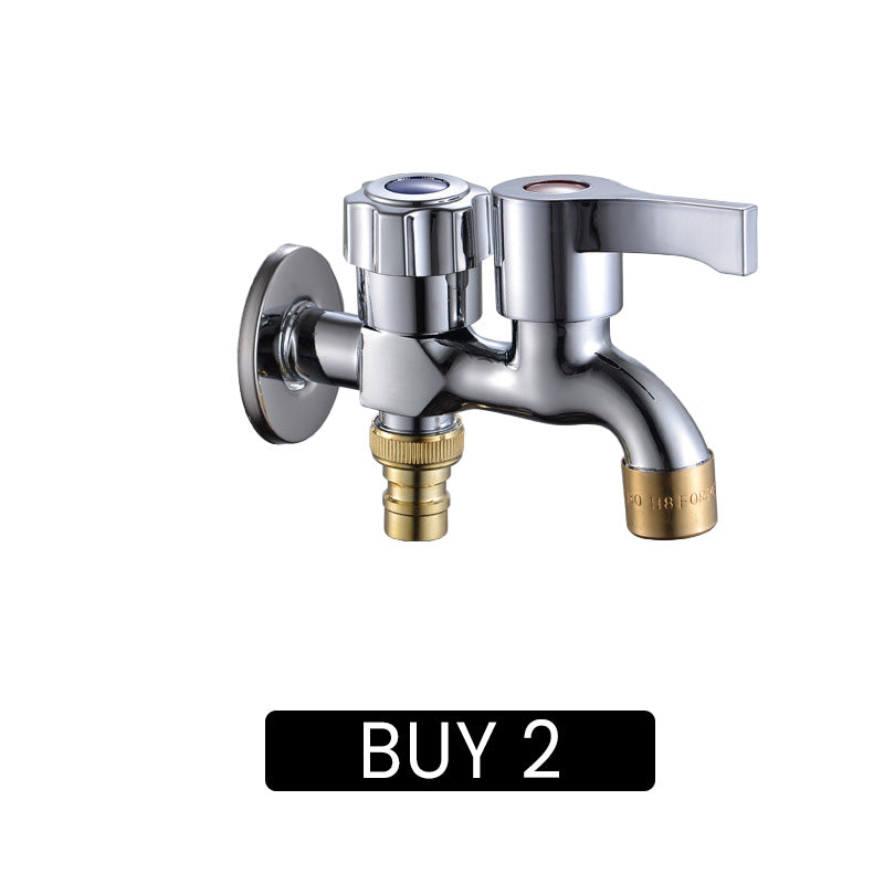 Dual-Outlet Washing Machine Faucet