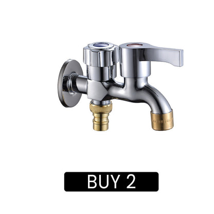 Dual-Outlet Washing Machine Faucet