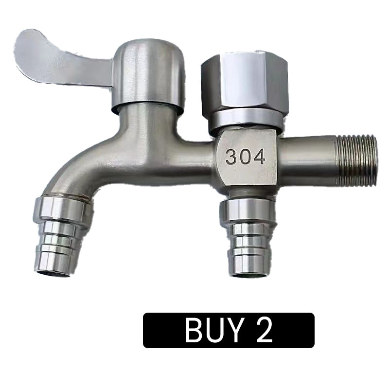 Dual-Outlet Washing Machine Faucet