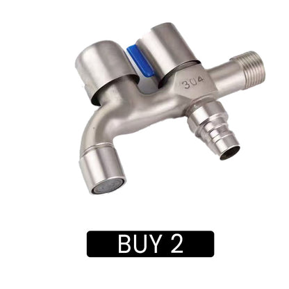 Dual-Outlet Washing Machine Faucet