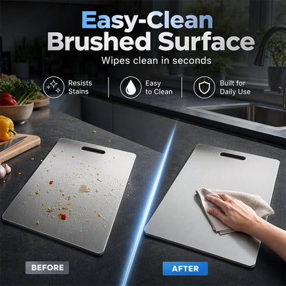 Stainless Steel Double-Sided Cutting Board