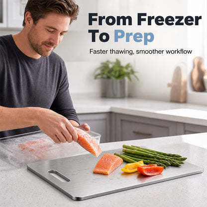 Stainless Steel Double-Sided Cutting Board