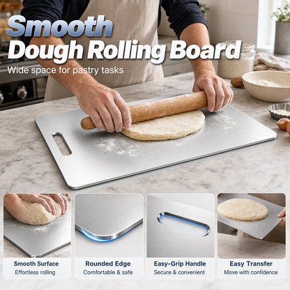 Stainless Steel Double-Sided Cutting Board