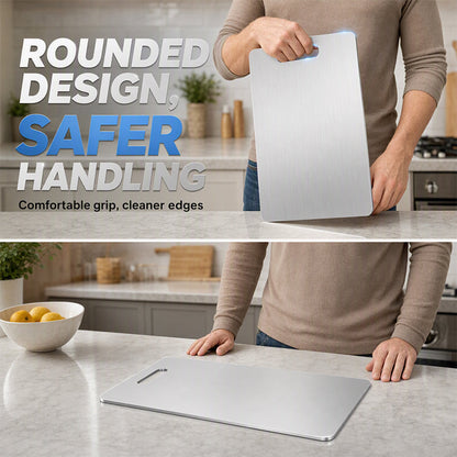 Stainless Steel Double-Sided Cutting Board