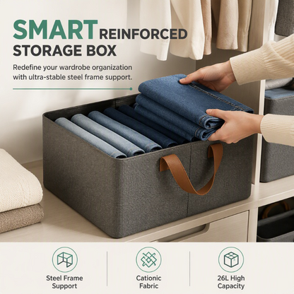 Foldable Storage Basket with Handles