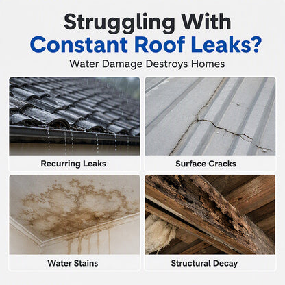 🥳2026 HOT SALE🥳💞50K+ SOLD! 🌧️🪣 50% OFF! Transparent Roof Waterproof Sealant – Invisible leak repair, preserves roof aesthetics. Deep‑penetrating polymer bonds with surfaces – weatherproof & crack‑resistant! 🔧✨