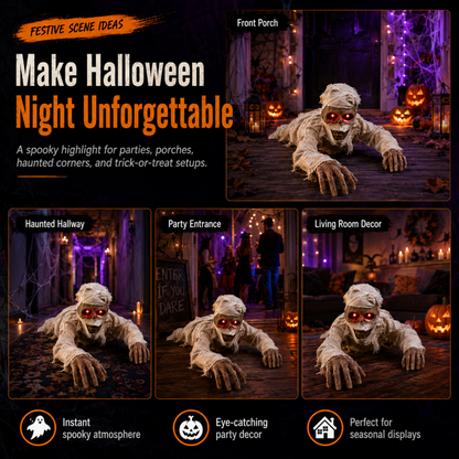 Electric Crawling Mummy Halloween Prop