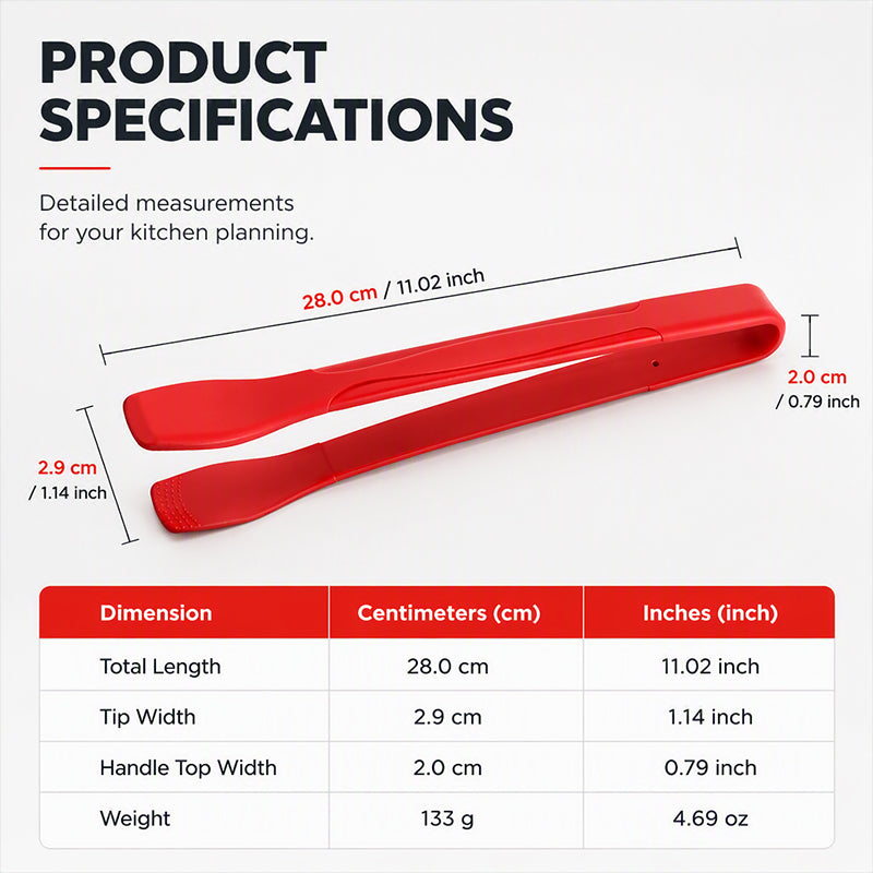 Multipurpose Food Grade Silicone Kitchen Tongs