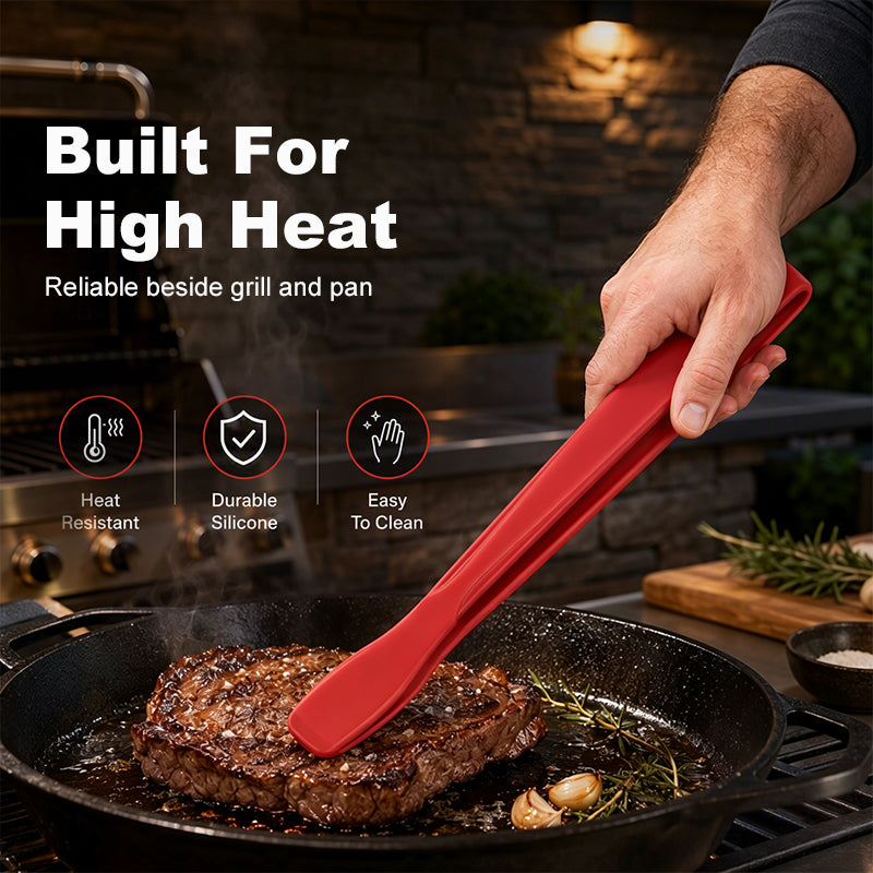 Multipurpose Food Grade Silicone Kitchen Tongs