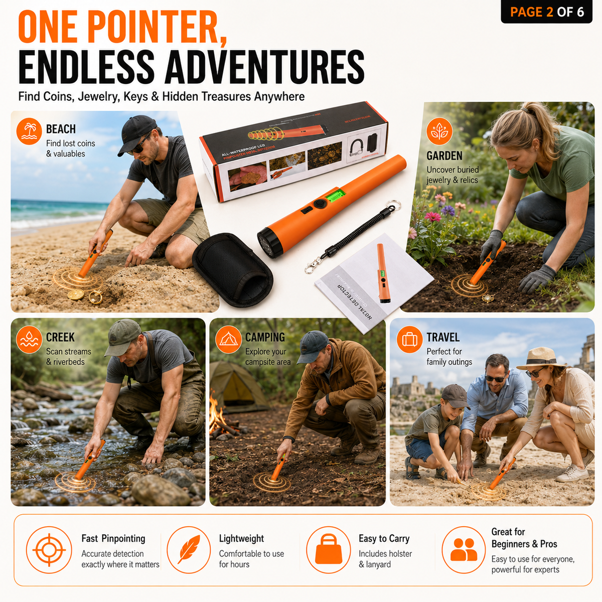 High Sensitivity Handheld Metal Detector