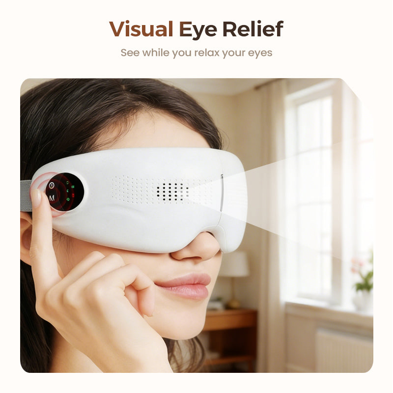 Visual Bluetooth Eye Massager with Heat & Music