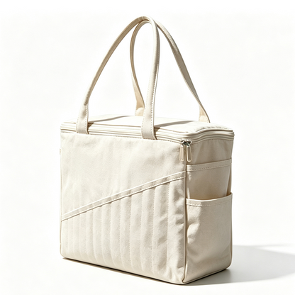 Knitting & Crochet Yarn Organizer Bag | Canvas Tangle-Free Storage with Needle Pockets