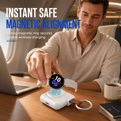 1800mAh Magnetic Wireless Power Bank Portable for Smartwatches