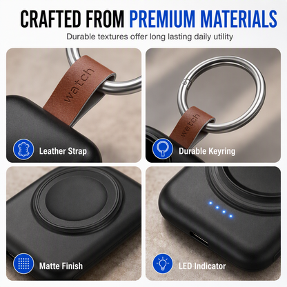 1800mAh Magnetic Wireless Power Bank Portable for Smartwatches