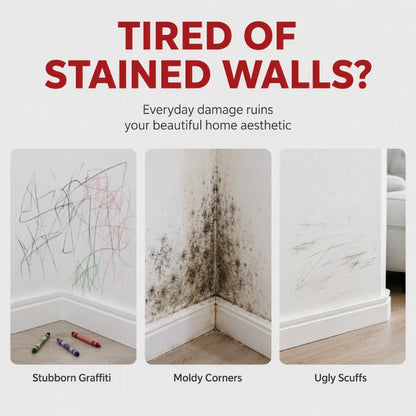 Waterproof Wall Repair Paste with Integrated Small Roller Brush