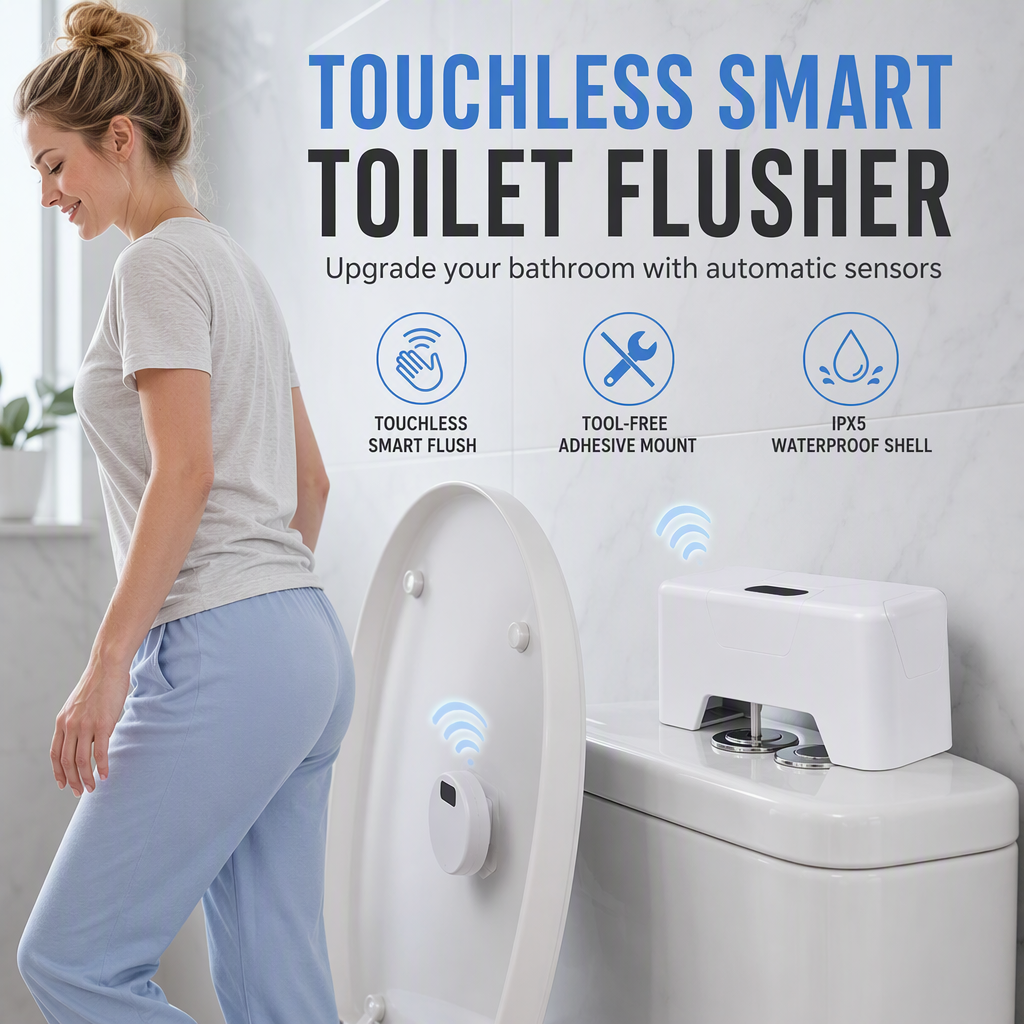 Touchless Automatic Toilet Flusher