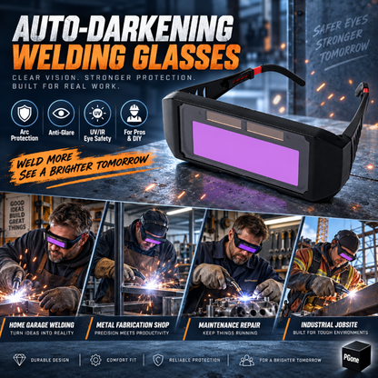 Auto-Darkening Welding Goggles | Shade 11 True Color, UV/IR Protection for MIG TIG ARC