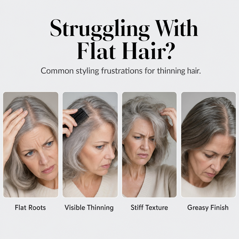 Volumizing Hair Spray for Fine & Flat Hair | Long-Lasting Root Lift with Peach Fragrance