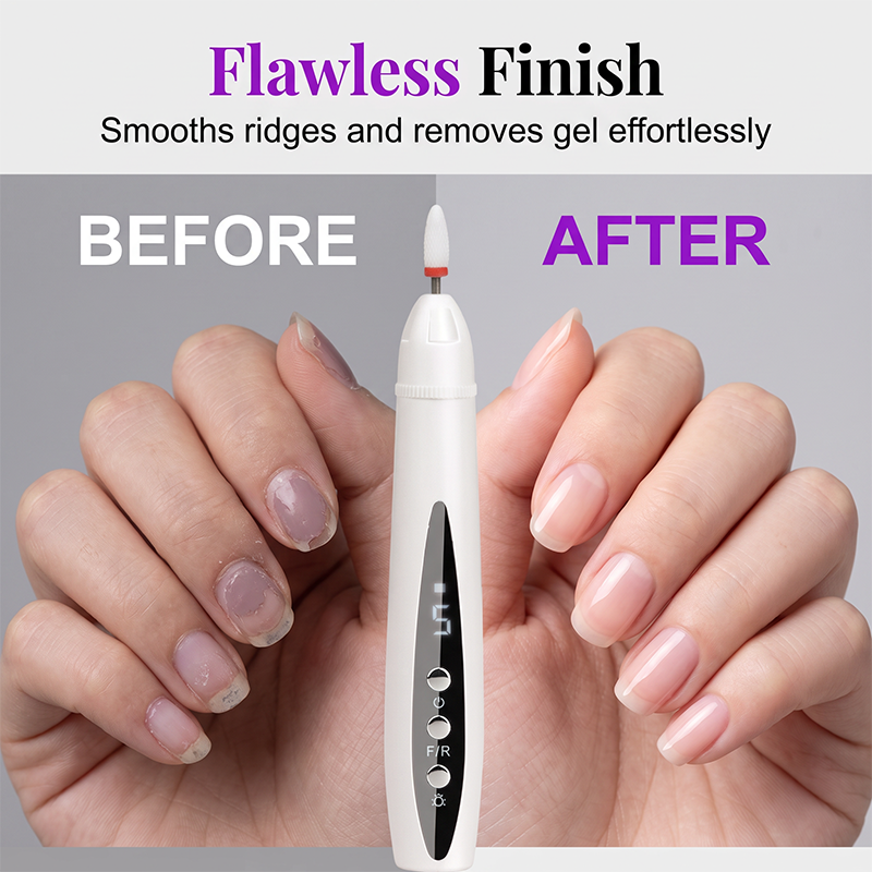 2-in-1 Cordless Nail Drill & UV Curing Lamp | 5-Speed Rechargeable for Gel & Acrylic