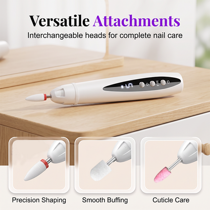 2-in-1 Cordless Nail Drill & UV Curing Lamp | 5-Speed Rechargeable for Gel & Acrylic