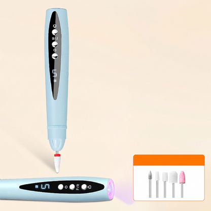 2-in-1 Cordless Nail Drill & UV Curing Lamp | 5-Speed Rechargeable for Gel & Acrylic