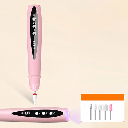 2-in-1 Cordless Nail Drill & UV Curing Lamp | 5-Speed Rechargeable for Gel & Acrylic