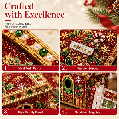 3D DIY Pearl Art Christmas Painting Kit | Pre-Numbered, Beginner-Friendly for Home & Gifts🎁