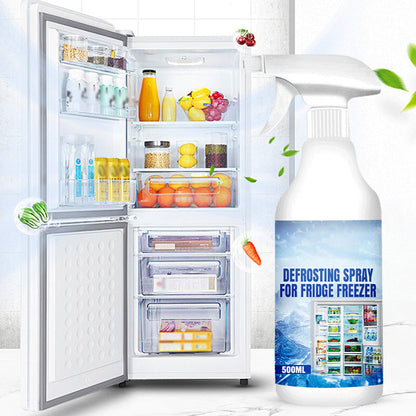 🧊Fast-Acting Defrosting Spray for Fridge & Freezer | Prevents Re-Freezing, with Spatula🏠