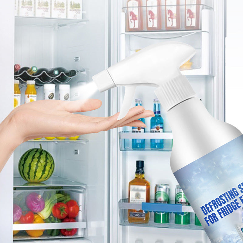 🧊Fast-Acting Defrosting Spray for Fridge & Freezer | Prevents Re-Freezing, with Spatula🏠