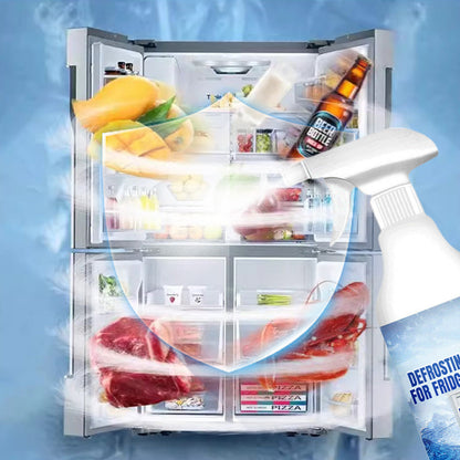 🧊Fast-Acting Defrosting Spray for Fridge & Freezer | Prevents Re-Freezing, with Spatula🏠