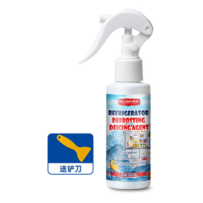 🧊Fast-Acting Defrosting Spray for Fridge & Freezer | Prevents Re-Freezing, with Spatula🏠