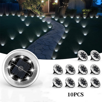 Outdoor Waterproof Solar Ground Light - 2 Pack/Set