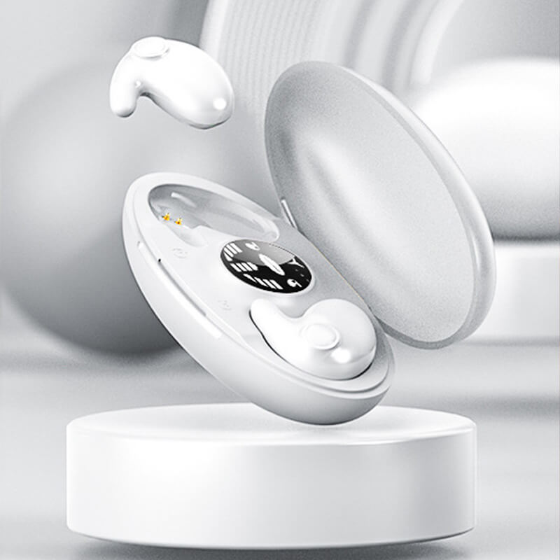 Mini Invisible Sleep Earbuds for Side Sleepers | No Ear Pressure, Bluetooth 5.3, Noise Reducing