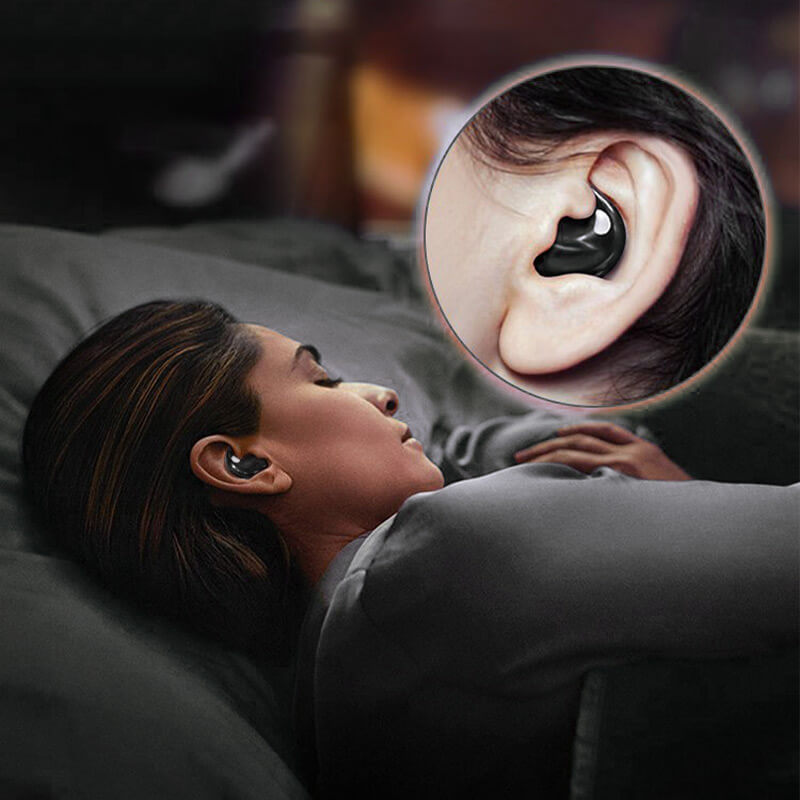 Mini Invisible Sleep Earbuds for Side Sleepers | No Ear Pressure, Bluetooth 5.3, Noise Reducing