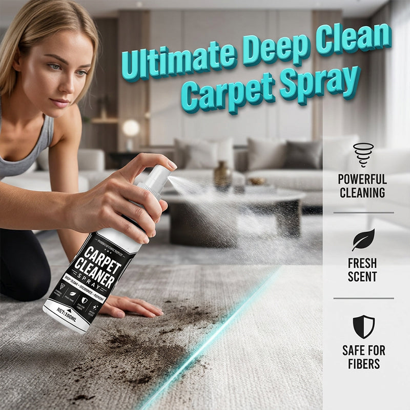 Carpet Cleaner Spray with Stain Remover & Odor Eliminator | Micro-Foam Fabric Safe for Pet Stains