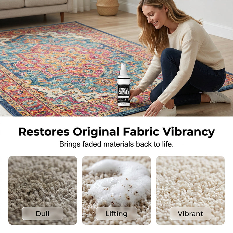 Carpet Cleaner Spray with Stain Remover & Odor Eliminator | Micro-Foam Fabric Safe for Pet Stains