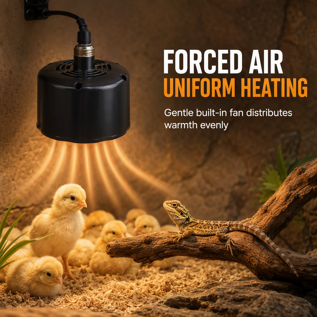 Smart Thermostat Chick Brooder Heater | Adjustable Height & Temperature for Poultry & Ducklings
