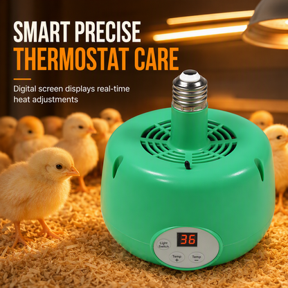 Smart Thermostat Chick Brooder Heater | Adjustable Height & Temperature for Poultry & Ducklings