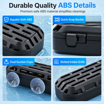 Automatic Bottom Poop Collector for Turtle Tanks | Aquarium Waste Cleaner Keeps Water Clear, Shallow Water Compatible